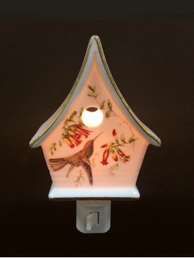 Porcelain HummingBird Night Light with Gift Box